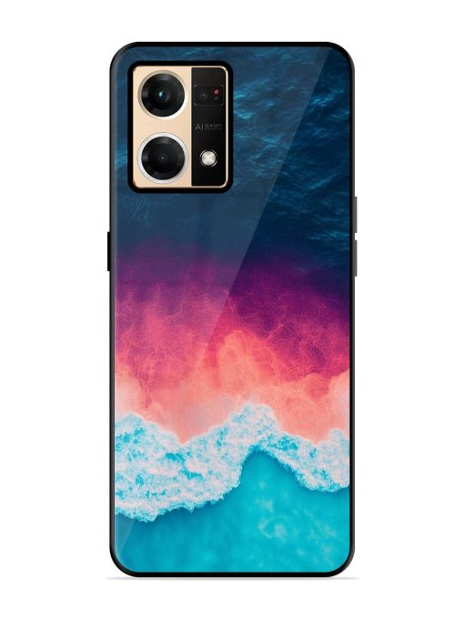 Where The Ocean Meets The Sky Glossy Soft Edge Case for Oppo F21 Pro (4G) Chachhi