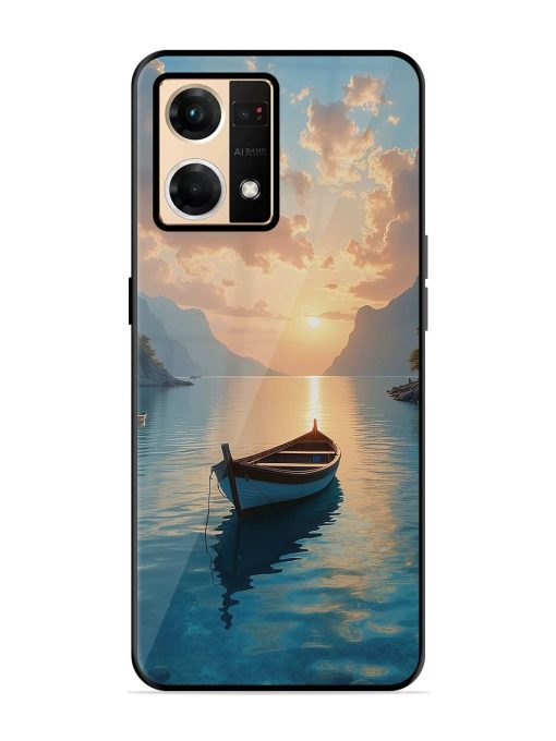 Serene Sunset Glossy Soft Edge Case for Oppo F21 Pro (4G) Chachhi