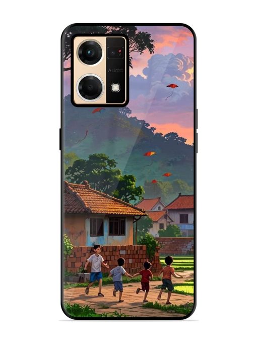 Sunset Play Glossy Soft Edge Case for Oppo F21 Pro (4G) Chachhi