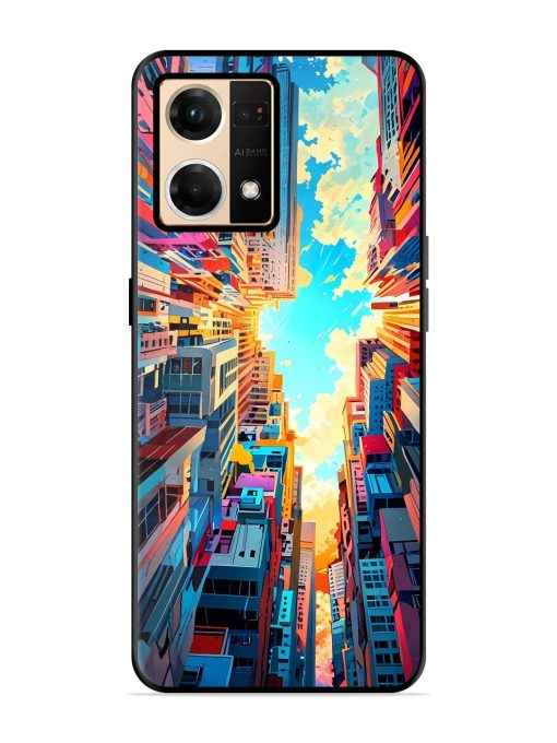 Skyward City Glossy Soft Edge Case for Oppo F21 Pro (4G) Chachhi