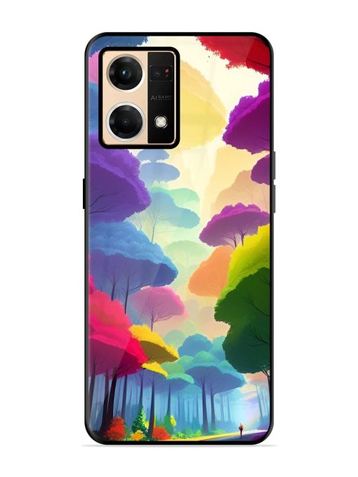 Rainbow Road Glossy Soft Edge Case for Oppo F21 Pro (4G) Chachhi