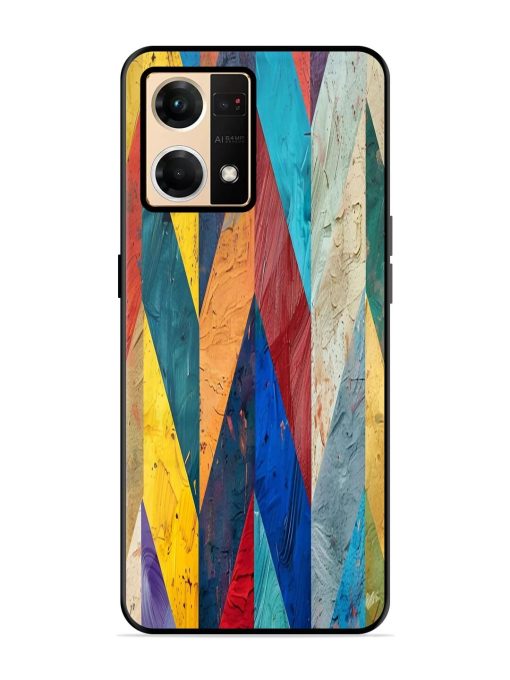 Abstract Tapestry Glossy Soft Edge Case for Oppo F21 Pro (4G) Chachhi