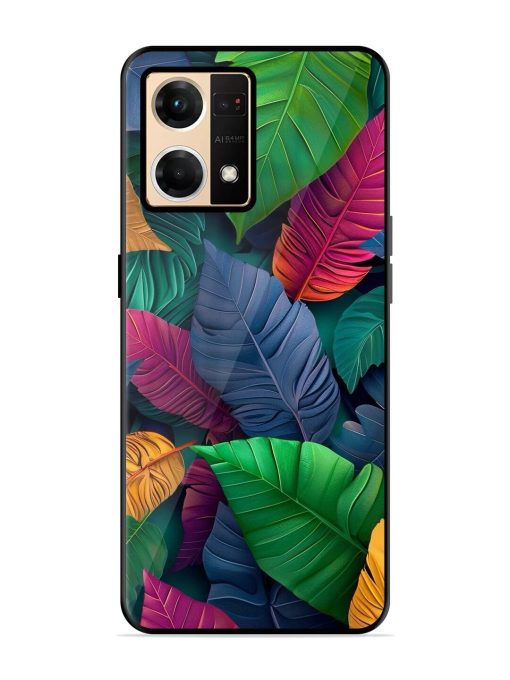 Tropical Tapestry Glossy Soft Edge Case for Oppo F21 Pro (4G) Chachhi