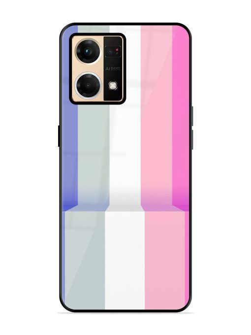 Pastel Palette Glossy Soft Edge Case for Oppo F21 Pro (4G) Chachhi