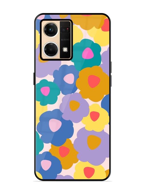 Flower Power Glossy Soft Edge Case for Oppo F21 Pro (4G) Chachhi