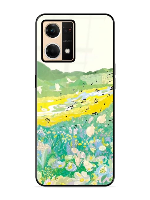 Melody In Bloom Glossy Soft Edge Case for Oppo F21 Pro (4G) Chachhi