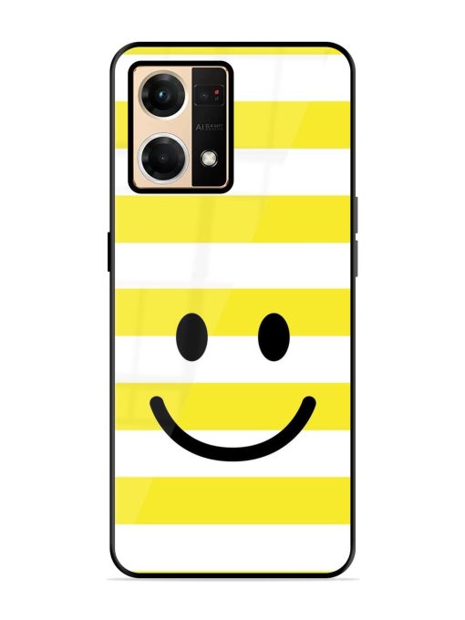 Smiling Stripes Glossy Soft Edge Case for Oppo F21 Pro (4G) Chachhi