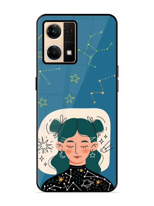 Cosmic Daydreamer Glossy Soft Edge Case for Oppo F21 Pro (4G) Chachhi