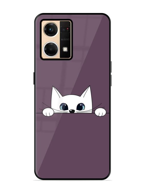 Peek-A-Boo Kitty Glossy Soft Edge Case for Oppo F21 Pro (4G) Chachhi