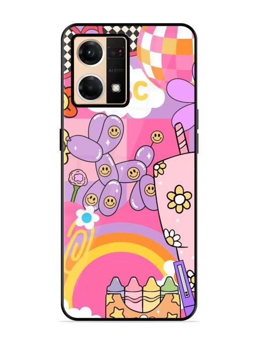 Whimsical Y2K Chaos Glossy Soft Edge Case for Oppo F21 Pro (4G) Chachhi