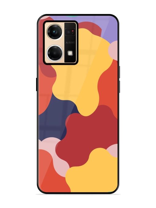 Gooey Color Chaos Glossy Soft Edge Case for Oppo F21 Pro (4G) Chachhi