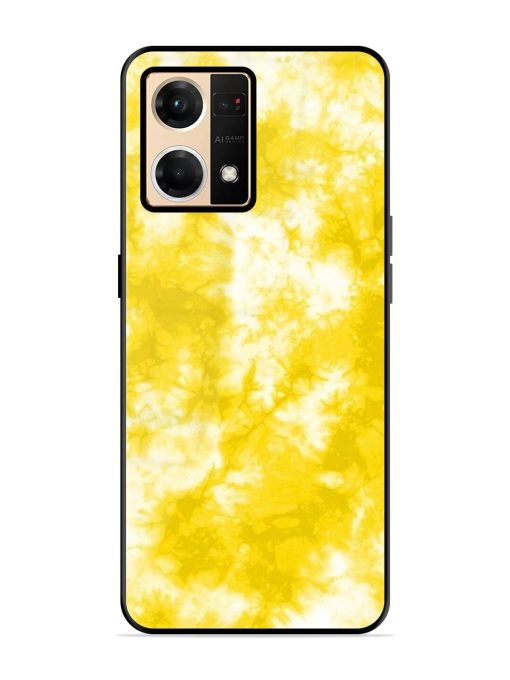 Golden Tie-Dye Twirl Glossy Soft Edge Case for Oppo F21 Pro (4G) Chachhi