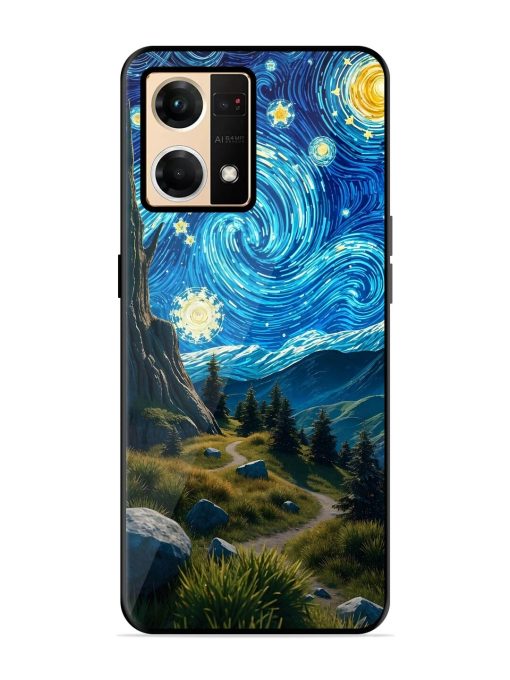 Starry Night In The Shire Glossy Soft Edge Case for Oppo F21 Pro (4G) Chachhi