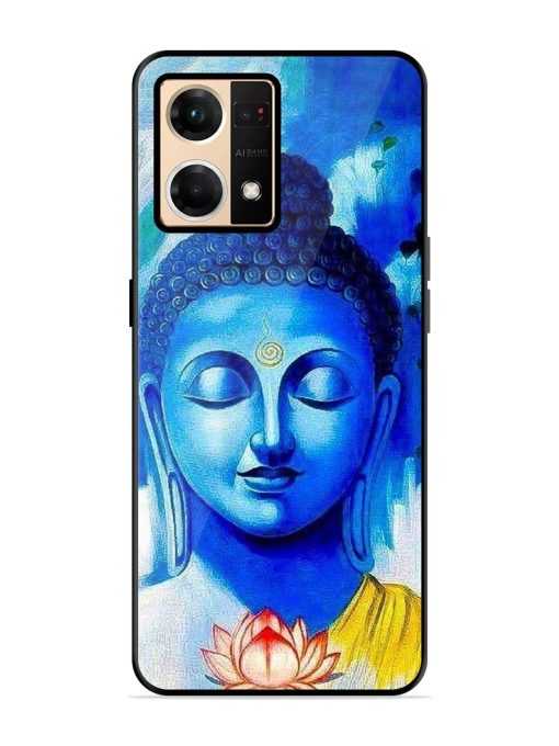 Serene Buddha With Lotus Glossy Soft Edge Case for Oppo F21 Pro (4G) Chachhi