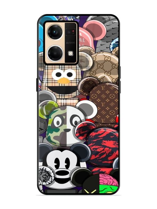 Streetwear Bearbrick Extravaganza Glossy Soft Edge Case for Oppo F21 Pro (4G) Chachhi