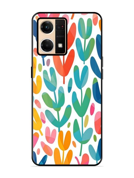 Rainbow Of Blooms Glossy Soft Edge Case for Oppo F21 Pro (4G) Chachhi