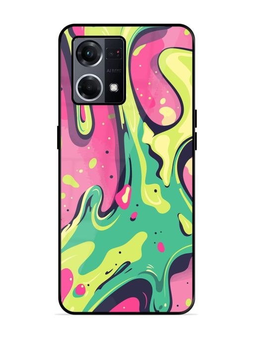 Gooey Grooves Glossy Soft Edge Case for Oppo F21S Pro (4G) Chachhi