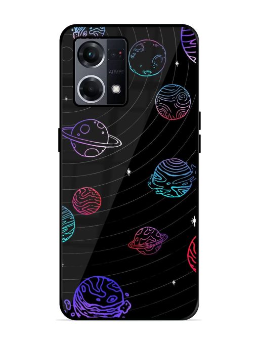 Cosmic Ballet Glossy Soft Edge Case for Oppo F21S Pro (4G) Chachhi