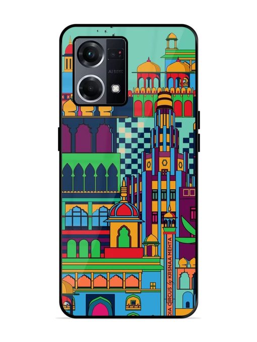 Indian Tapestry Glossy Soft Edge Case for Oppo F21S Pro (4G) Chachhi