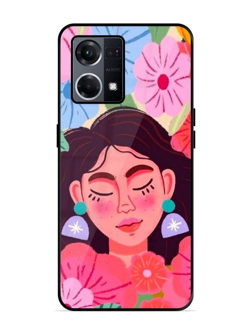 Blooming Serenity Glossy Soft Edge Case for Oppo F21S Pro (4G) Chachhi