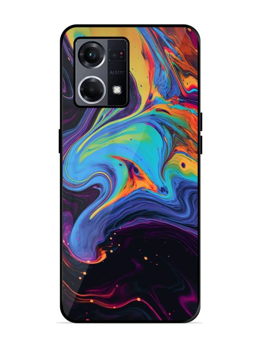 Liquid Dreamscape Glossy Soft Edge Case for Oppo F21S Pro (4G) Chachhi