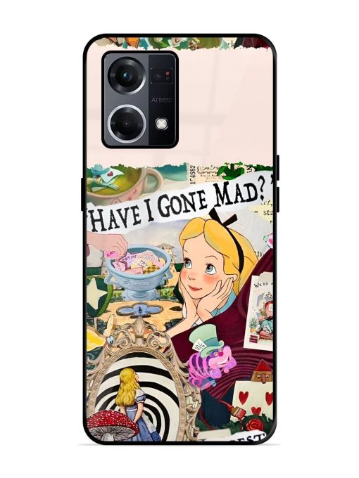 Mad Hatter'S Collage Glossy Soft Edge Case for Oppo F21S Pro (4G) Chachhi