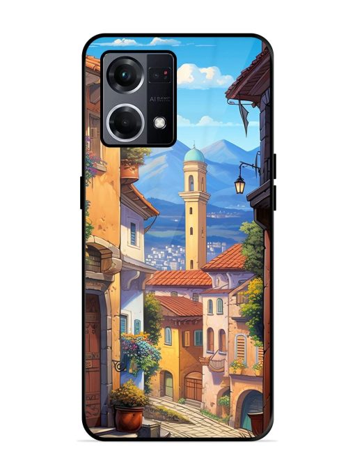 Tuscan Twilight Glossy Soft Edge Case for Oppo F21S Pro (4G) Chachhi