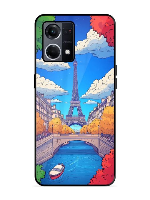 Parisian Panorama Glossy Soft Edge Case for Oppo F21S Pro (4G) Chachhi