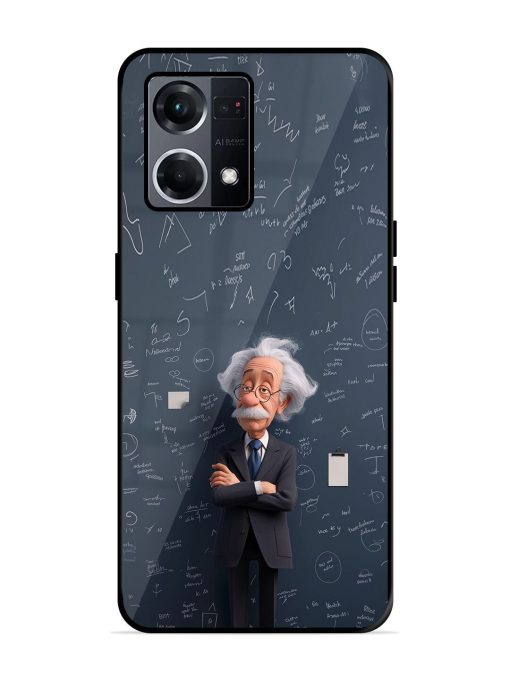 Albert Einstein Glossy Soft Edge Case for Oppo F21S Pro (4G) Chachhi