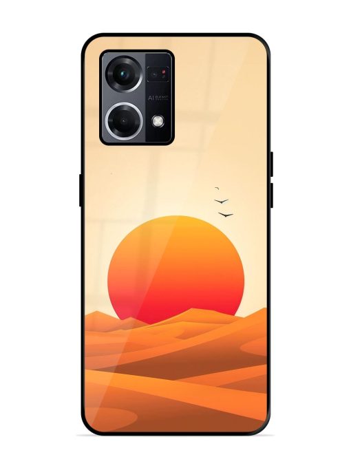 Desert Sunset Glossy Soft Edge Case for Oppo F21S Pro (4G) Chachhi