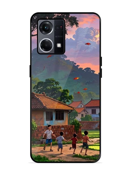 Sunset Play Glossy Soft Edge Case for Oppo F21S Pro (4G) Chachhi