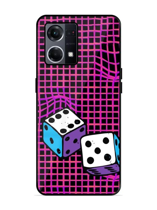 Glitched Dice Glossy Soft Edge Case for Oppo F21S Pro (4G) Chachhi