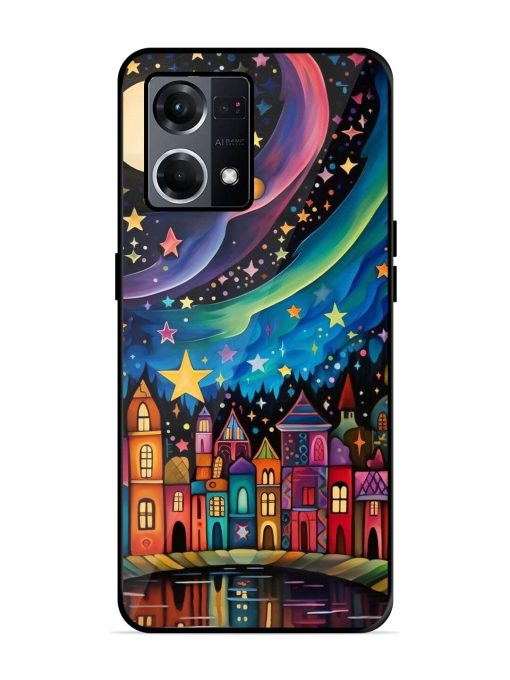 Starlit Village Glossy Soft Edge Case for Oppo F21S Pro (4G) Chachhi