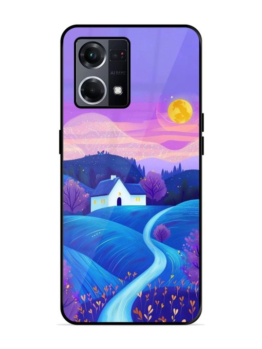 Moonlit Meadow Glossy Soft Edge Case for Oppo F21S Pro (4G) Chachhi