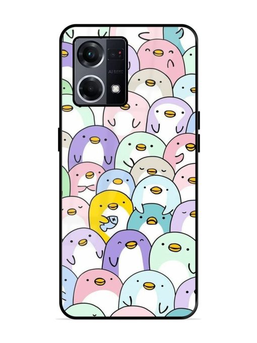 Penguin Party Glossy Soft Edge Case for Oppo F21S Pro (4G)