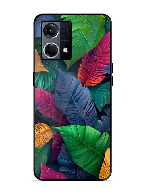 Tropical Tapestry Glossy Soft Edge Case for Oppo F21S Pro (4G) Chachhi