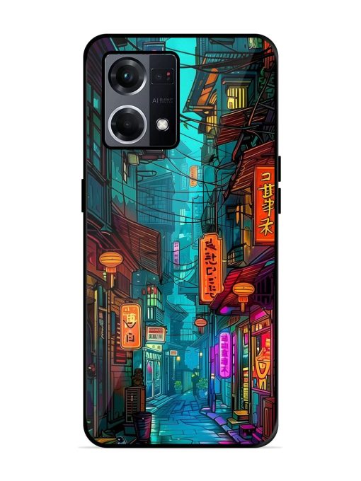 Neon Nightscape Glossy Soft Edge Case for Oppo F21S Pro (4G) Chachhi