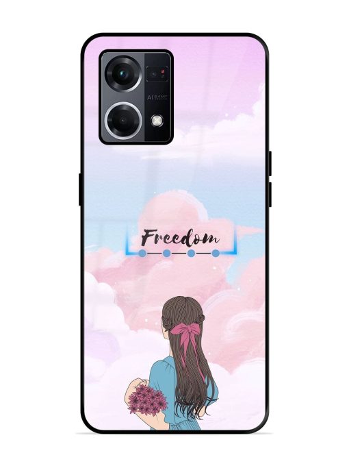 Skyward Dreams Glossy Soft Edge Case for Oppo F21S Pro (4G) Chachhi