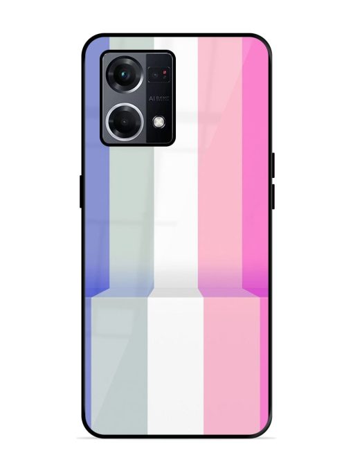 Pastel Palette Glossy Soft Edge Case for Oppo F21S Pro (4G) Chachhi