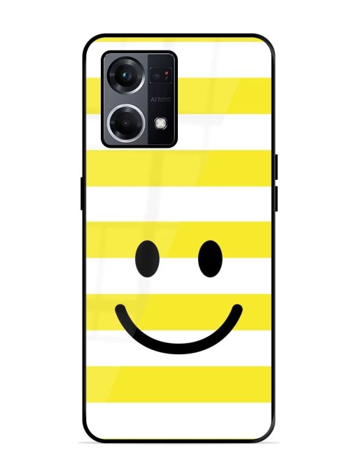 Smiling Stripes Glossy Soft Edge Case for Oppo F21S Pro (4G) Chachhi