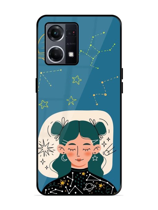 Cosmic Daydreamer Glossy Soft Edge Case for Oppo F21S Pro (4G) Chachhi