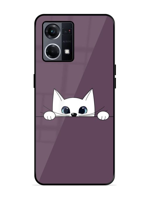 Peek-A-Boo Kitty Glossy Soft Edge Case for Oppo F21S Pro (4G) Chachhi