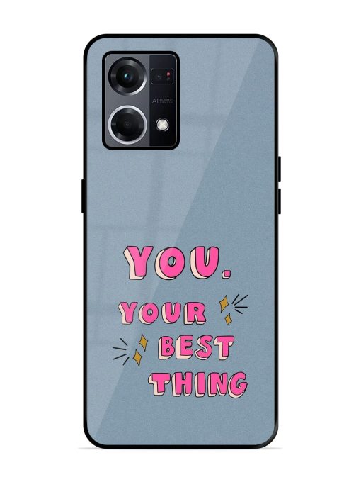 Self-Love Sparkles Glossy Soft Edge Case for Oppo F21S Pro (4G) Chachhi