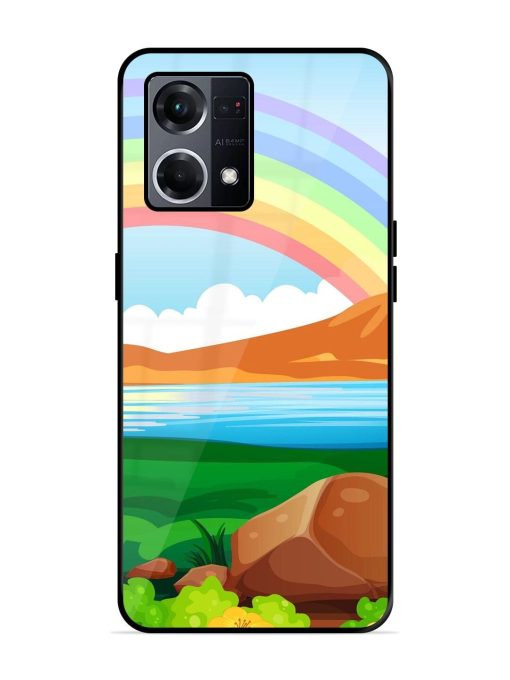 Rainbow Over The Lake Glossy Soft Edge Case for Oppo F21S Pro (4G) Chachhi