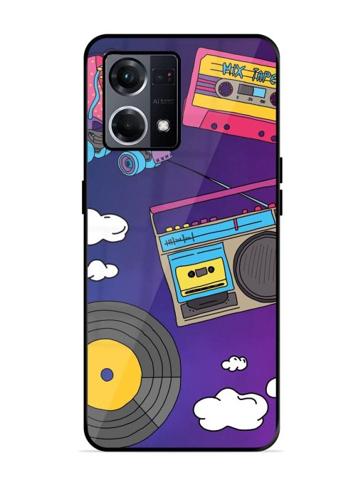 Retro Vibes Glossy Soft Edge Case for Oppo F21S Pro (4G) Chachhi