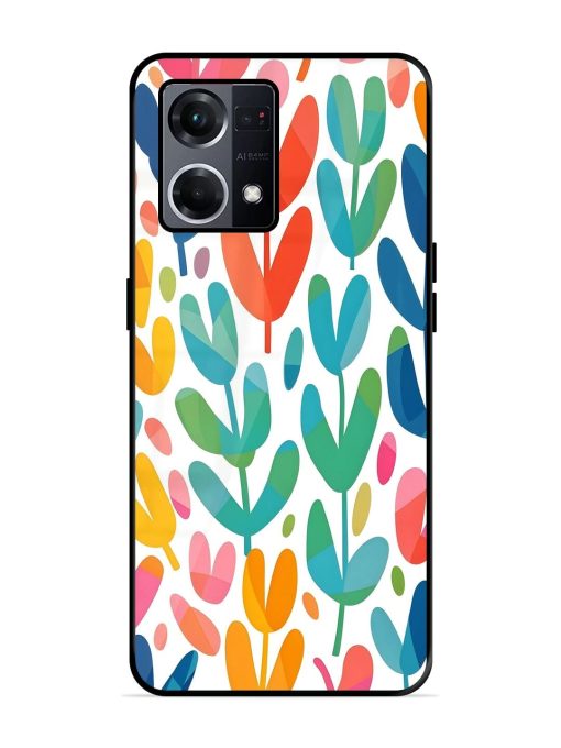 Rainbow Of Blooms Glossy Soft Edge Case for Oppo F21S Pro (4G) Chachhi