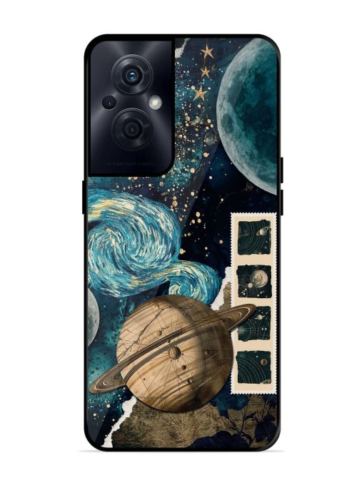 Celestial Tapestry Glossy Soft Edge Case for Oppo F21S Pro (5G) Chachhi