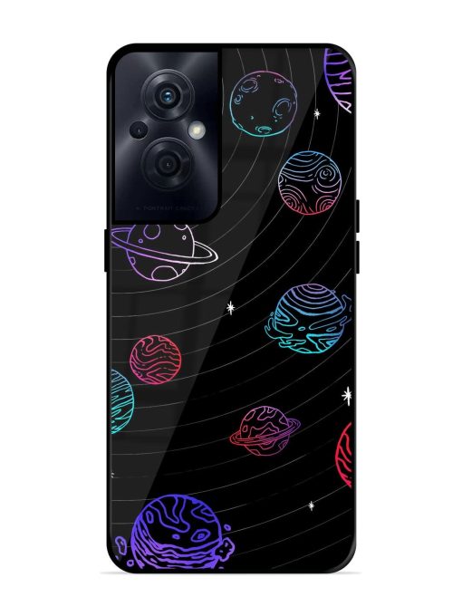 Cosmic Ballet Glossy Soft Edge Case for Oppo F21S Pro (5G) Chachhi