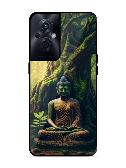 Green Buddha Art Glossy Soft Edge Case for Oppo F21S Pro (5G) Chachhi