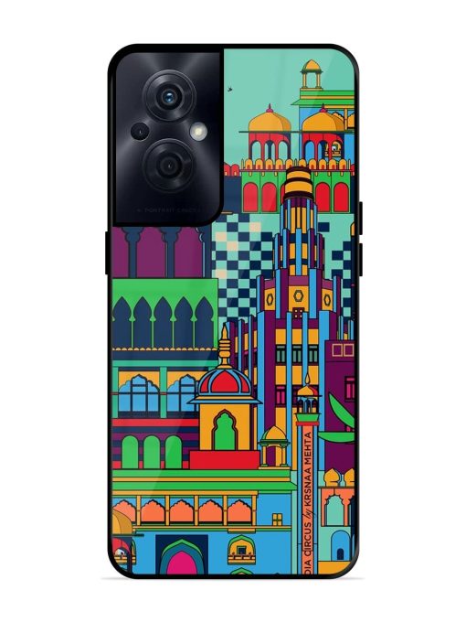 Indian Tapestry Glossy Soft Edge Case for Oppo F21S Pro (5G) Chachhi